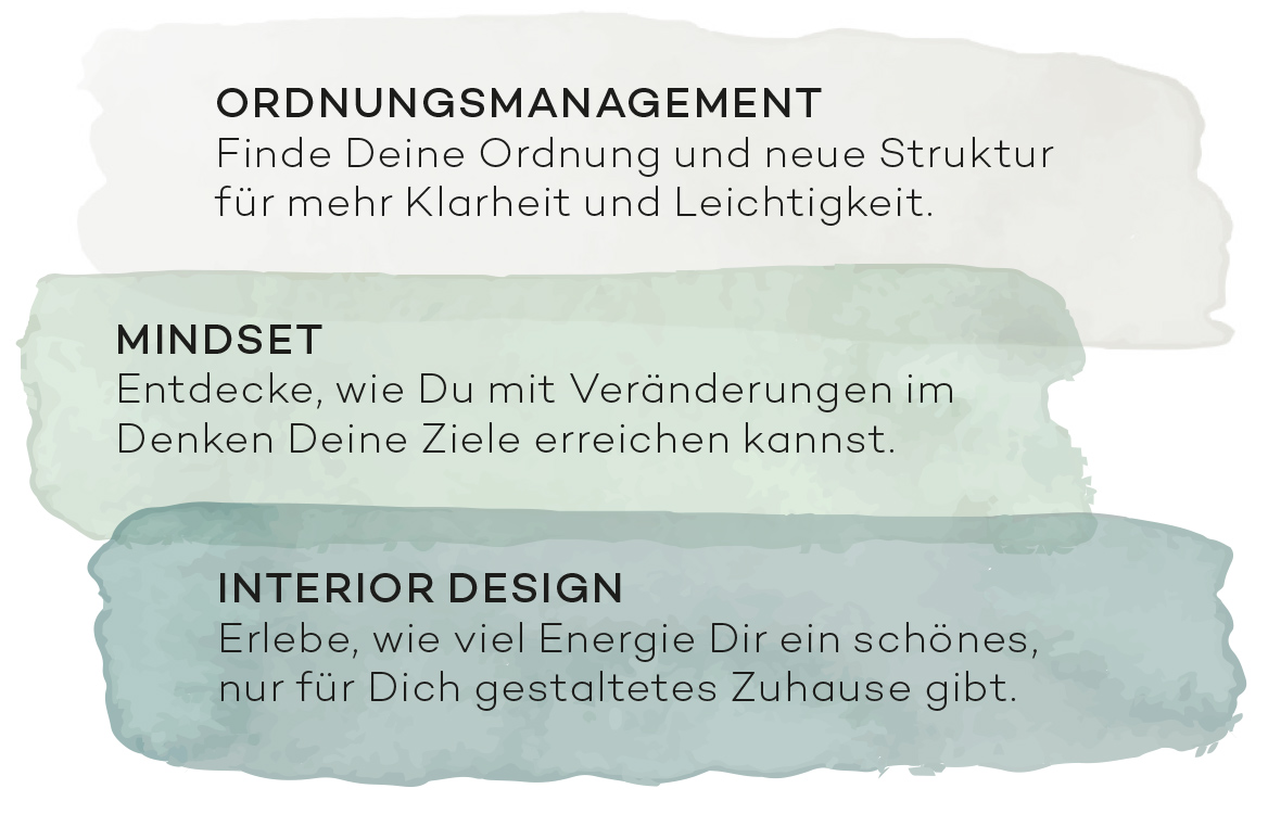 Ordnungsmanagement & Mindset für ein dauerhaft schönes und aufgeräumtes Zuhause Ordnungsmanagement & Mindset für ein dauerhaft schönes und aufgeräumtes Zuhause